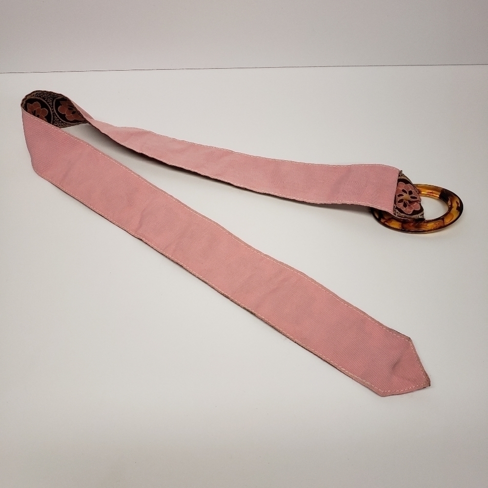 Vintage Floral Brocade Fabric Belt - Picture 4 of 7